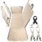 Show in main carousel: Bark Lover Waterproof Hammock Dog Car Back Seat Cover with Mesh Window & Multiple Pockets, Beige, 52 x 58-in slide 1 of 9