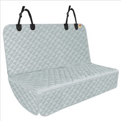 Bark Lover Waterproof Nonslip Heavy Duty Dog Car Back Seat Cover, 54 x 49-in, Grey