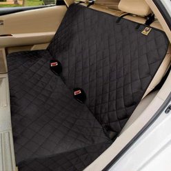 Bark Lover Waterproof Nonslip Heavy Duty Dog Car Back Seat Cover, 54 x 49-in, Black slide 2 of 5