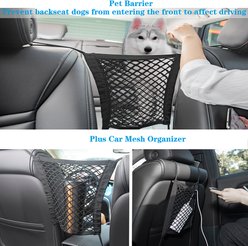 Bark Lover Waterproof Nonslip Dog Car Back Seat Cover, 56 x 49-in, Beige slide 2 of 7