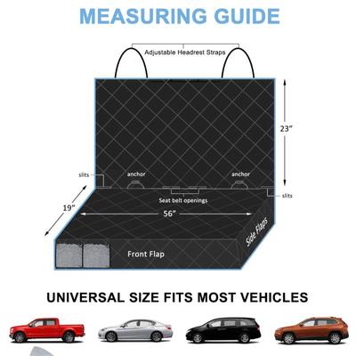 Show full view: Bark Lover Waterproof Nonslip Dog Car Back Seat Cover, 56 x 49-in, Beige slide 6 of 9