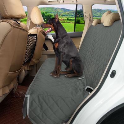 Show full view: Bark Lover Waterproof Nonslip Dog Car Back Seat Cover, 56 x 49-in, Grey slide 3 of 8