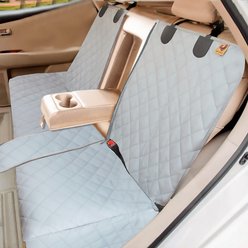 Bark Lover Waterproof Nonslip Bench Dog Car Back Seat Cover, 54 x 49-in, Grey slide 2 of 6