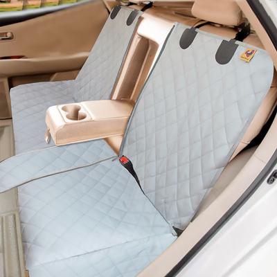 Show full view: Bark Lover Waterproof Nonslip Bench Dog Car Back Seat Cover, 54 x 49-in, Grey slide 2 of 7