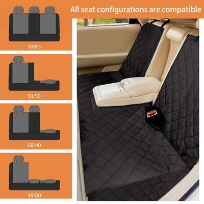 Show full view: Bark Lover Waterproof Nonslip Bench Dog Car Back Seat Cover, 54 x 49-in, Black slide 3 of 7