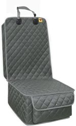 Bark Lover Deluxe Waterproof Nonslip Dog Front Seat Cover, 46 x 21-in, Grey