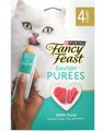 Fancy Feast Savory Puree Naturals Tuna Flavored in a Demi-Glace Squeezable Lickable Adult Cat Treats, 0.35-...