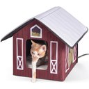 K&H Pet Products Outdoor Heated Kitty House Cat Shelter, Barn