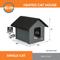 Show in main carousel: K&H Pet Products Outdoor Heated Kitty House Cat Shelter, Gray/Black slide 2 of 13
