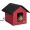 Show in main carousel: K&H Pet Products Outdoor Heated Kitty House Cat Shelter, Red/Black slide 1 of 13