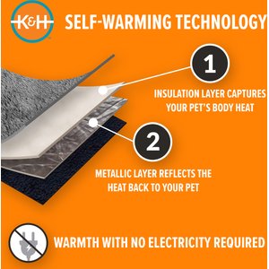 K&H Pet Products Self-Warming Nuzzle Nest Bolster Cat & Dog Bed, Leopard