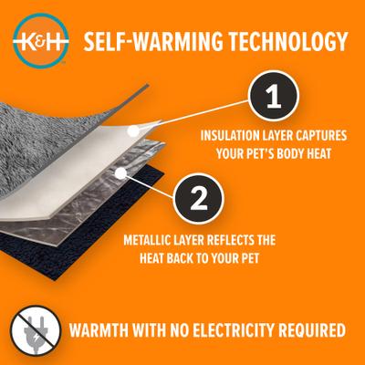 Show full view: K&H Pet Products Self-Warming Nuzzle Nest Bolster Cat & Dog Bed, Leopard slide 3 of 11