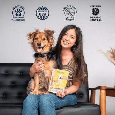 Show full view: Chippin Superfood Gut Health Peanut Butter Cricket Pumpkin Crunchy Dog Treats, 5-oz bag slide 9 of 11