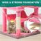 Show in main carousel: Yitahome Multi-Level 75-in Flannel Cat Tree Tower & Condos, Pink slide 6 of 8