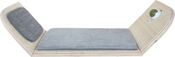 allforpaws Skywalk Scratcher Lounge Bed with Catnip Ball Cat Wall Shelves, Grey