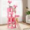 Show in main carousel: Yitahome Multi-Level 75-in Flannel Cat Tree Tower & Condos, Pink slide 1 of 8