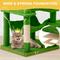 Show in main carousel: Yitahome Multi-Level 75-in Flannel Cat Tree Tower & Condos, Green slide 6 of 6