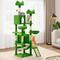 Show in main carousel: Yitahome Multi-Level 75-in Flannel Cat Tree Tower & Condos, Green slide 1 of 6