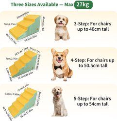 Wisfor High-Density Foam Dog Stairs with Washable Cover, 5 Step slide 2 of 9