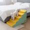 Show in main carousel: BingoPaw High-Density Foam Bed & Sofa Dog Stairs with Gentle Slope, Yellow with Green Stripe, 5 steps slide 3 of 10