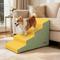 Show in main carousel: BingoPaw High-Density Foam Bed & Sofa Dog Stairs with Gentle Slope, Yellow with Green Stripe, 4 steps slide 4 of 11