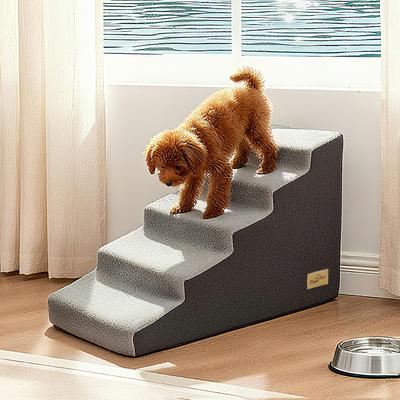 Show full view: BingoPaw High-Density Sponge Foam Dog Steps, Grey, 5 steps slide 6 of 8