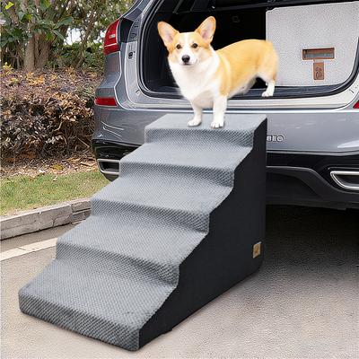 Show full view: BingoPaw High-Density Sponge Foam Dog Steps, Grey, 5 steps slide 5 of 8