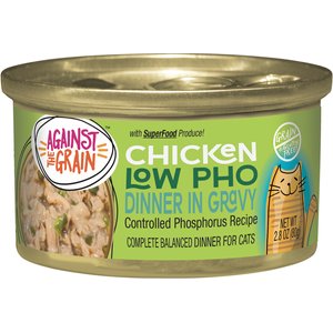 Against the Grain Chicken & Polyhauai'i Berry Dinner Grain-Free Wet Cat Food, 2.8-oz, case of 24