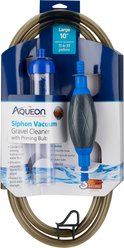 Aqueon Siphon Vacuum with Priming Bulb Aquarium Gravel Cleaner, 10-in
