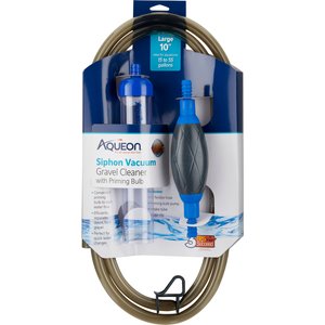 Aqueon Siphon Vacuum with Priming Bulb Aquarium Gravel Cleaner, 10-in
