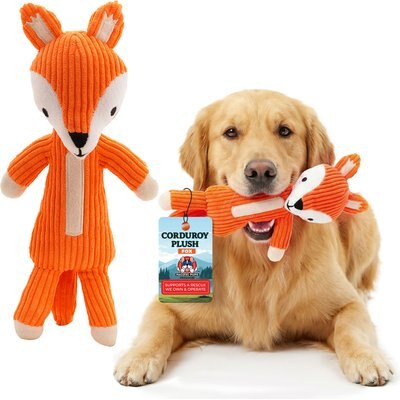Pacific Pups Rescue Pacific Pups Rescue Woodland Animals Fox Squeaky Plush Dog Toy, 1 count