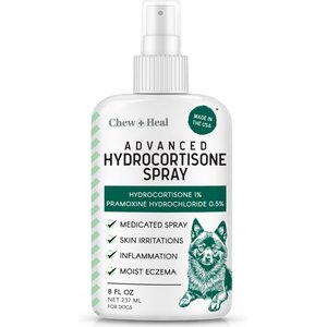 Chew + Heal Advanced Hydrocortisone Medicated Wound Care Spray for Dogs, 8-fl oz bottle