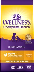 Wellness Complete Health Puppy Deboned Chicken, Oatmeal & Salmon Meal Recipe Dry Dog Food, 30-lb bag