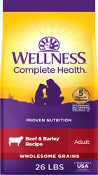 Wellness Complete Health Beef & Barley Grained Natural Adult Dry Dog Food, 26-lb bag