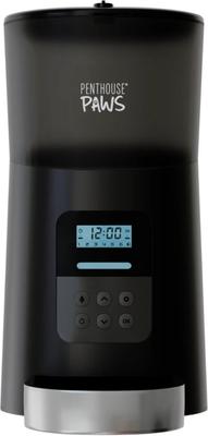Show full view: Penthouse Paws Smart Automatic with LCD Panel Dog & Cat Feeder, 6L, Black/Stainless Steel slide 2 of 10
