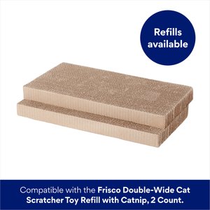 Frisco Double-Wide Cat Scratcher Toy with Catnip, 1 count, Modern Terrazzo