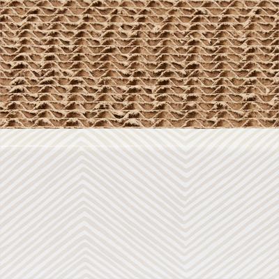 Show full view: Frisco Double-Wide Cat Scratcher Toy with Catnip, 1 count, Natural Chevron slide 3 of 8