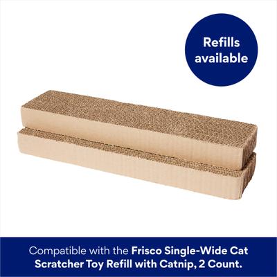 Show full view: Frisco Single-Wide Cat Scratcher Toy with Catnip, 2 count, Tropical Paradise slide 5 of 6