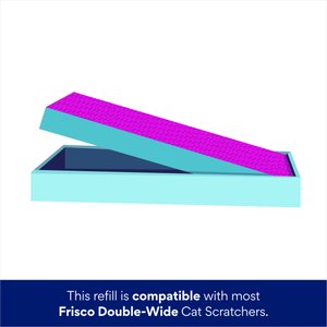 Frisco Double-Wide Cat Scratcher Toy Refill with Catnip, 2 count