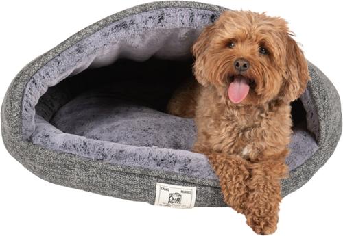 Show full view: Dog Gone Smart Chill Kuzzi FIR Nook Dog & Cat Bed, Medium, Gray slide 3 of 3