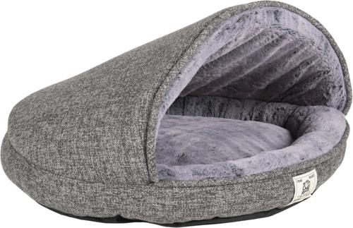 Show full view: Dog Gone Smart Chill Kuzzi FIR Nook Dog & Cat Bed, Medium, Gray slide 2 of 3