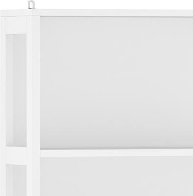 Show full view: Wooflex Hidden Litter Box Modern Cat Litter Box Enclosure with Shelves Charging Station, White, Large: 30.5 x 26.8 x 70.9-in slide 7 of 8