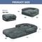Show in main carousel: LovMor Foldable Memory Foam Human Dog Bed with Removable Cover, 71 x 38 x 9-in, Dark Grey slide 2 of 7
