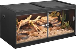 Unipaws Reptile Terrarium, Black, 36-in, 50-gal