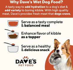 Dave's Pet Food Stewlicious Grain-Free Chunky Cowboy Dinner with Beef & Pork in Gravy Wet Dog Food, 13.2-oz can, case of 12 slide 2 of 7