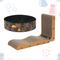 Show in main carousel: Happy & Polly 26-in L-Shape Cardboard Cat Scratcher & 3.9-in Round Scratching Pad Set, 2 count, Black slide 5 of 9