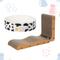 Show in main carousel: Happy & Polly 26-in L-Shape Cardboard Cat Scratcher & 3.9-in Round Scratching Pad Set, 2 count, White slide 5 of 9