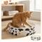 Show in main carousel: Happy & Polly Round Cat Toy Scratcher, Black, Set of 2 slide 3 of 9