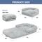 Show in main carousel: LovMor Foldable Memory Foam Human Dog Bed with Removable Cover, 71 x 38 x 9-in, Grey slide 2 of 7