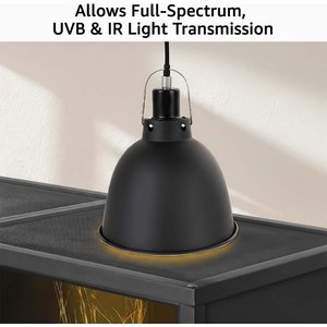 Unipaws Reptile Terrarium, Black, 36-in, 50-gal